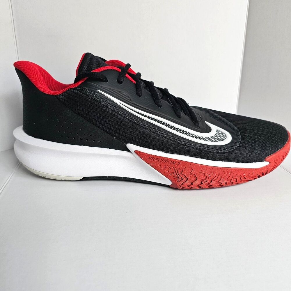 Nike Precision 7 Basketball Shoes Black Red Men's 10 Women's 11.5 NWT